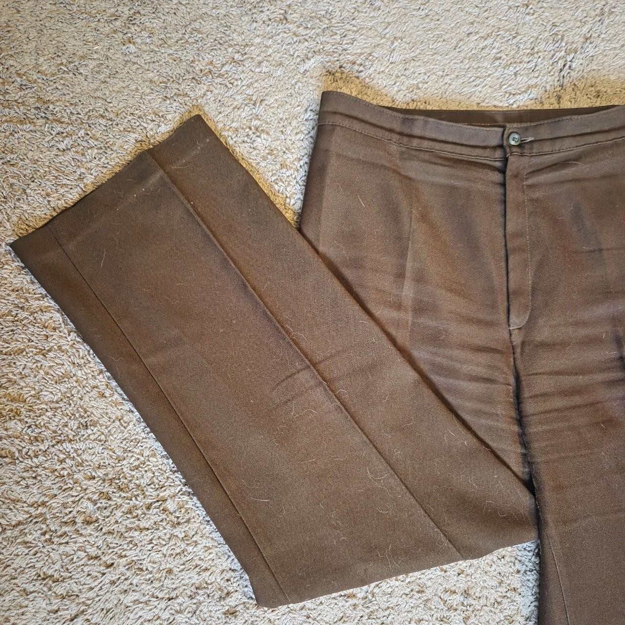 Vintage Vtg 70s Levi’s Chocolate Brown Work Pants Trousers Sz L