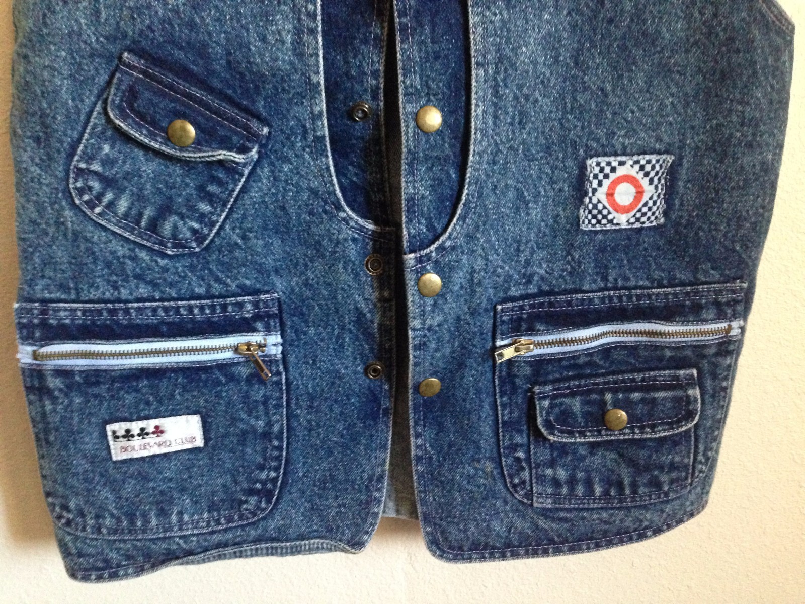 Vintage Boulevard Club/ CHEUNG SING Denim Vest Size 6