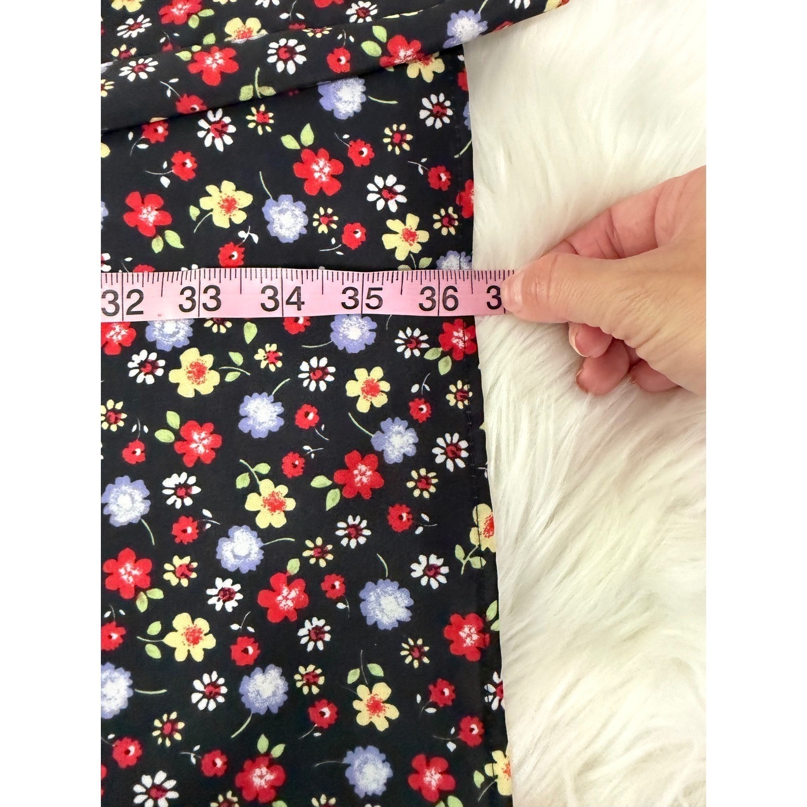 Vintage 80’s-90’s – Floral Midi Maxi Straight Skirt Cottagecore Whimsy