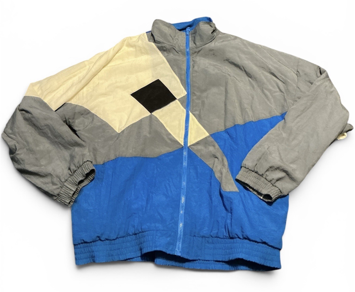 Vintage 80s/90s Lavon Sportswear Nylon Tracksuit – Colorblock – Size Large