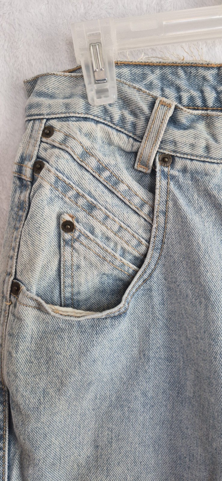Zena Denim Blue Jeans Women Sz 12 (28×29) Taper Leg Vintage 80’s 90’s Light Wash