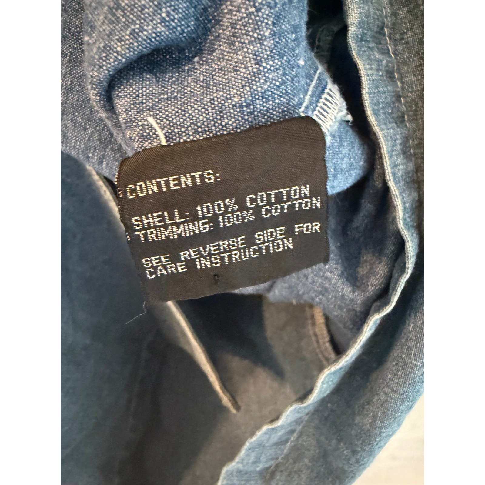 Andy Johns Vintage Denim Chore Coat Jacket Womens Medium Blue Cotton Duster Long