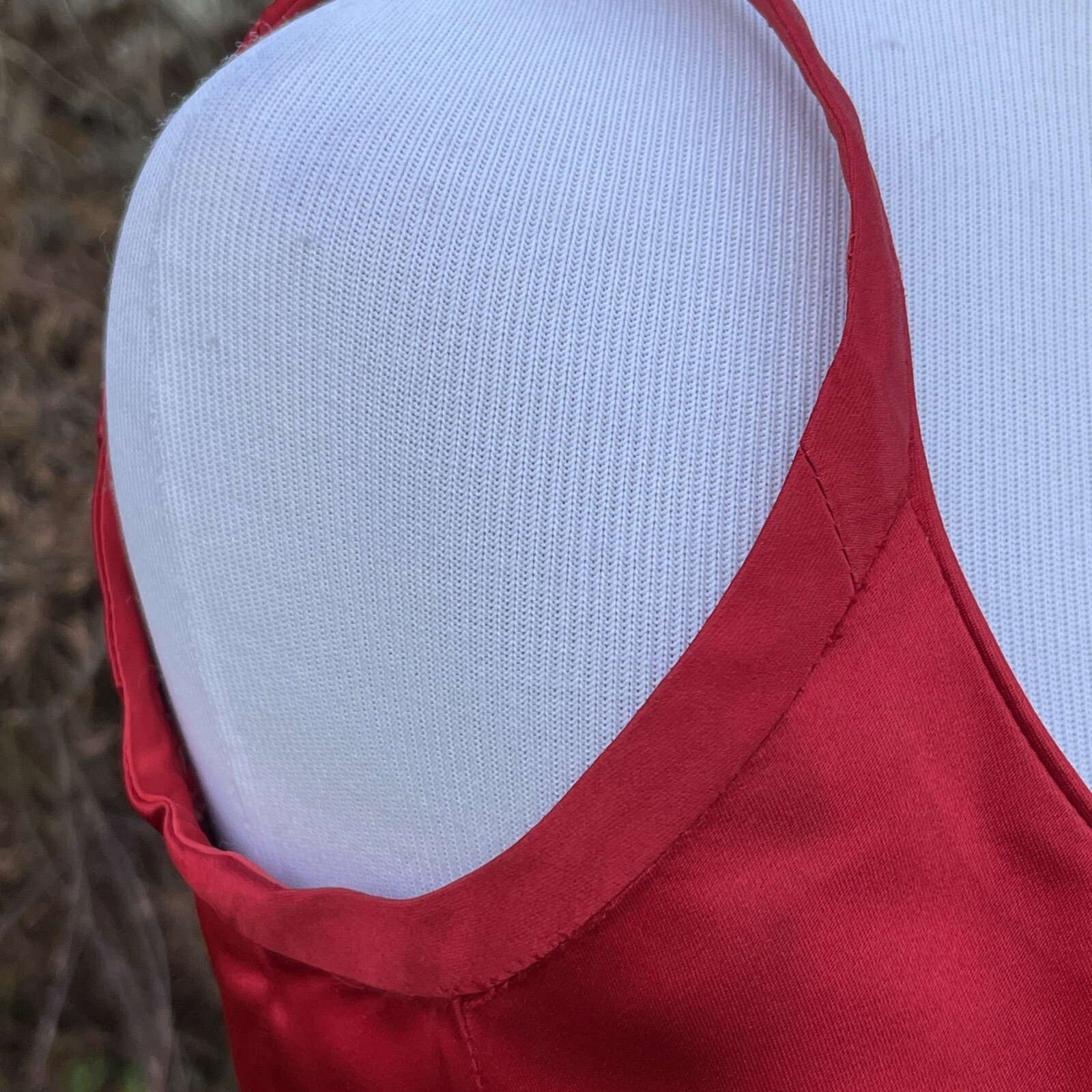 Vintage Ceil Chapman Dress 50s Red Spaghetti Straps Rare 🍒🍒 Bow