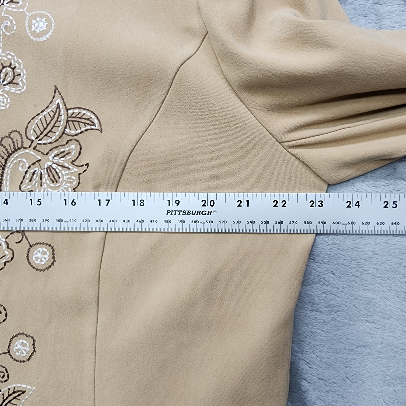 Vintage Serengeti Jacket Women XL Tan Embroidered Microsuede Zip Grandma Western