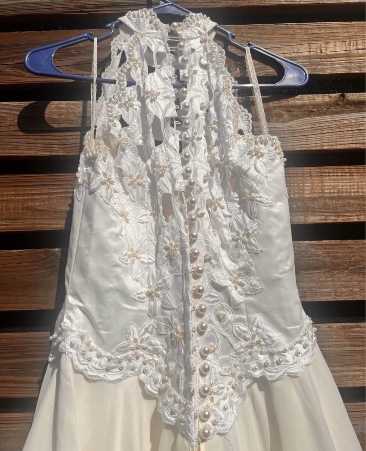 De Villiers Designer Collection Hatfield White Vintage Wedding Dress (READ DESC)
