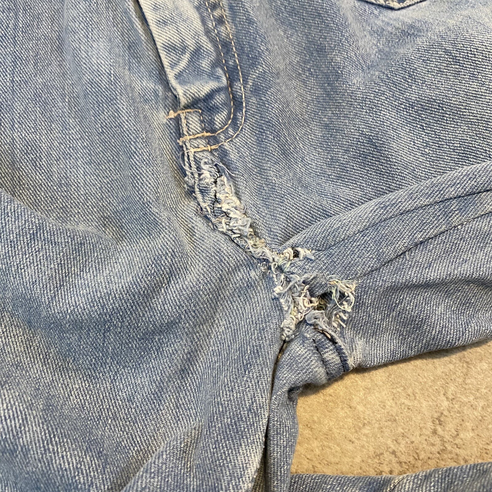 Vintage 80s Hands Off Flare Bell Bottom Jeans 33 X 30 True Vintage Boho Indie