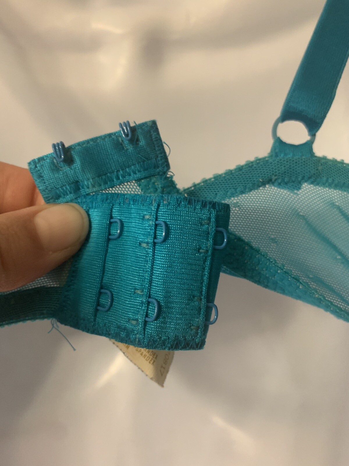 Vintage Victoria’s Secret Gold Label CROWN Bra 36D Made in USA BLUE 70817 #B1540