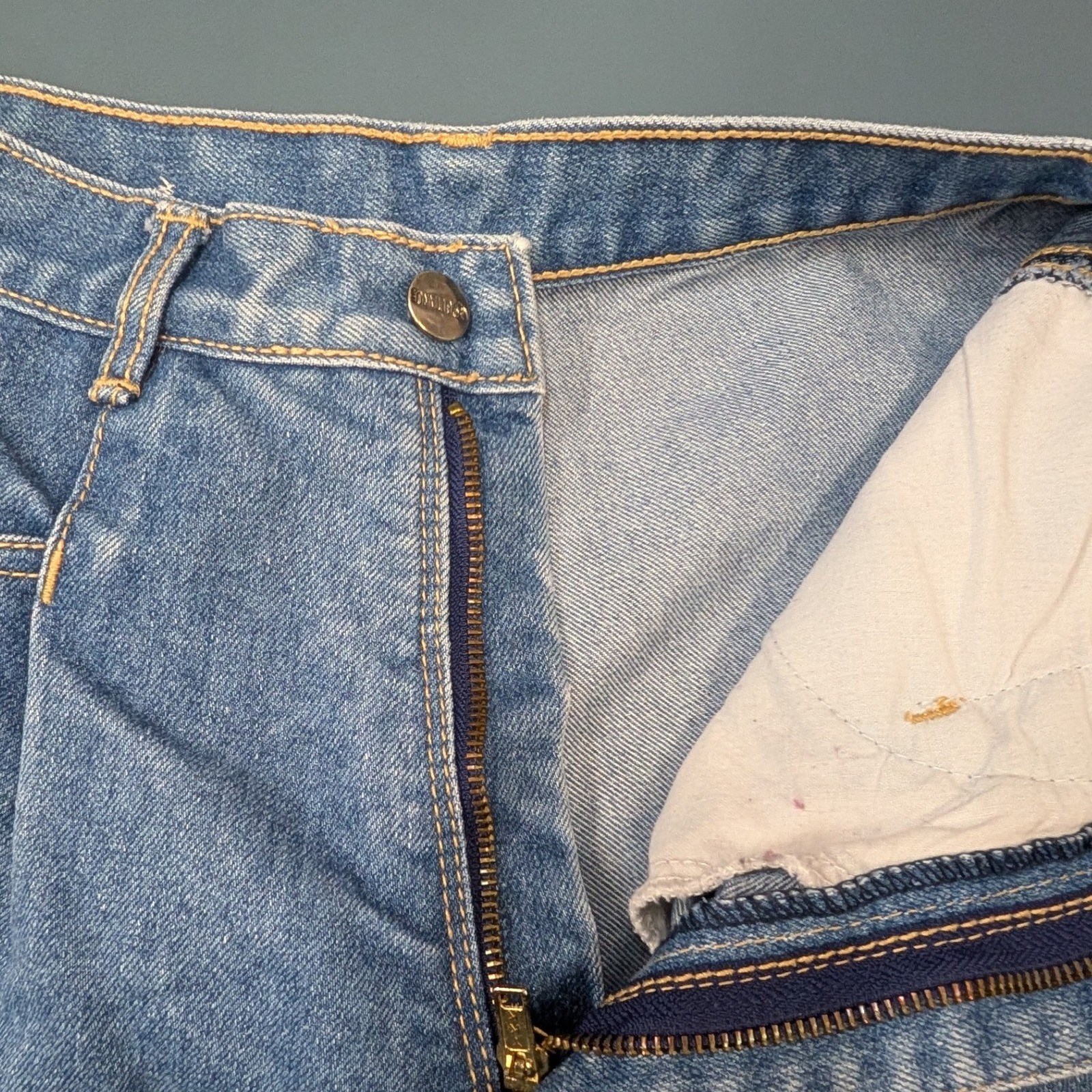 Vintage Gitano Tapered Jeans Womens 11/12 Regular Blue High Rise Fair Spots