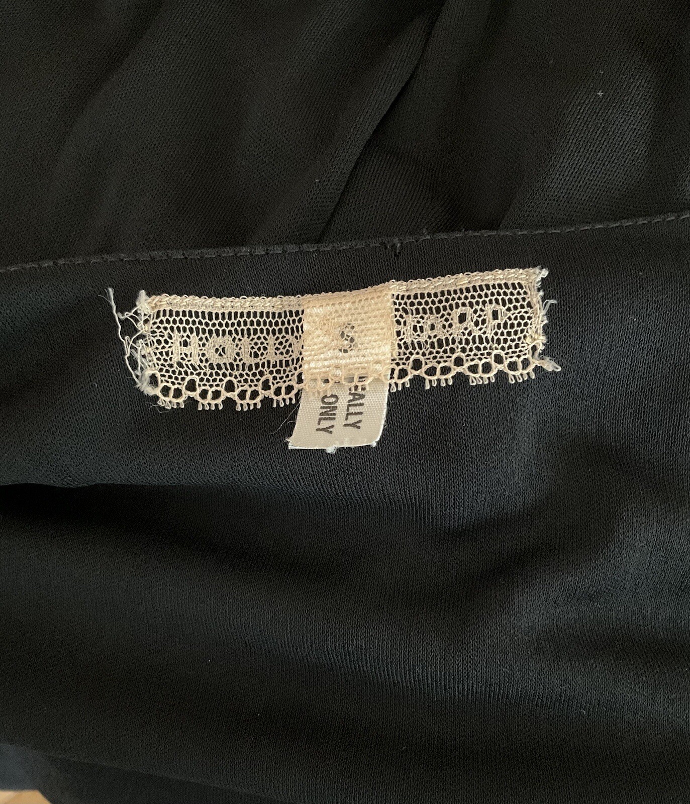 Vintage 1970s Holly Harp Matte Jersey Little Black Dress
