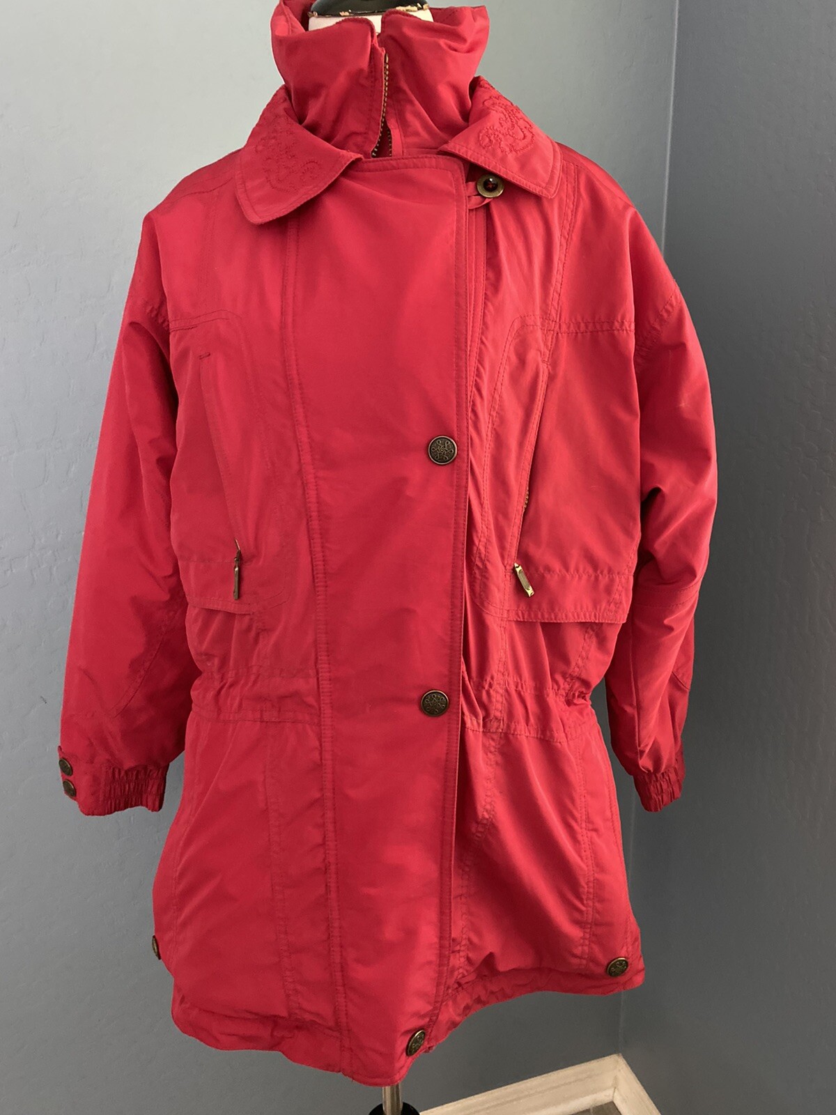 Nordica Coat 10 Vintage Snowboard Ski Jacket Fuchsia Parka Classics 80s 90s M/L