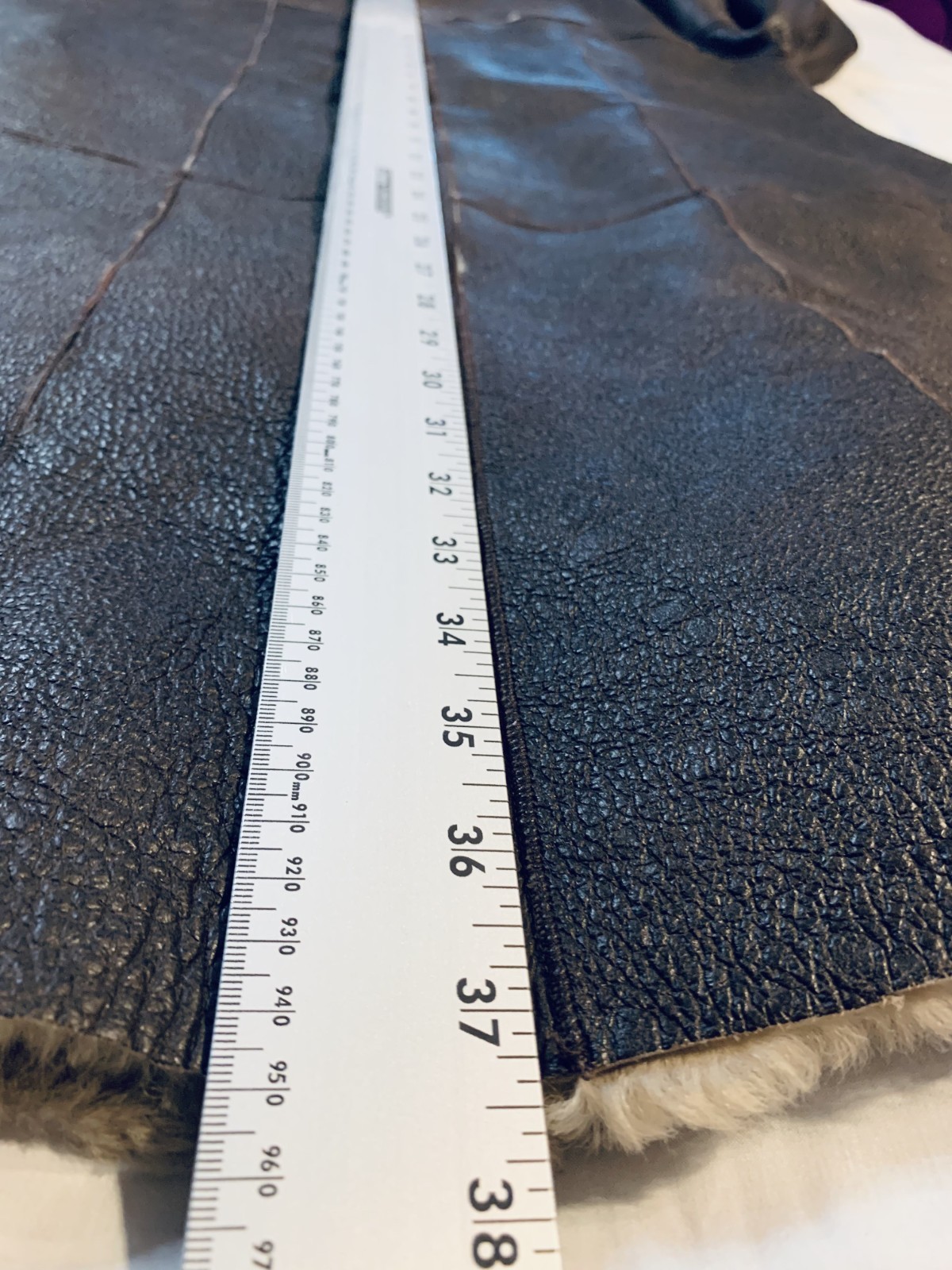 Vintage 100% Real Shearling Long Coat – Made in Argentina – Size S