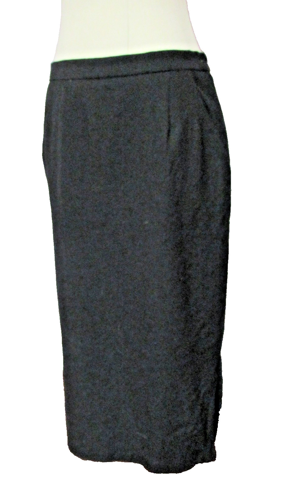 Walnut Hill Black Wool Pencil Skirt Womens Size 12 Made in Australia Lined