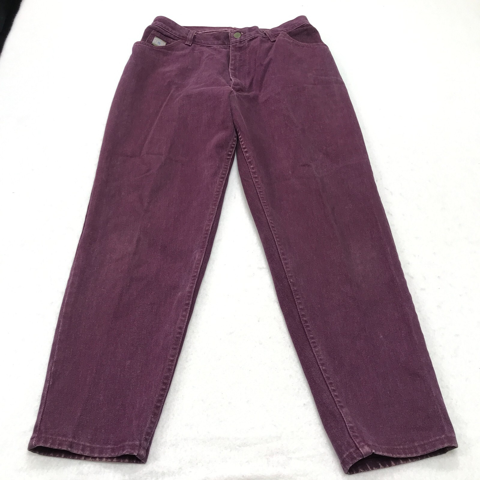Vintage Wrangler For Her Jeans Womens 16 (30×28.5) Purple Faded Mom Tapered USA