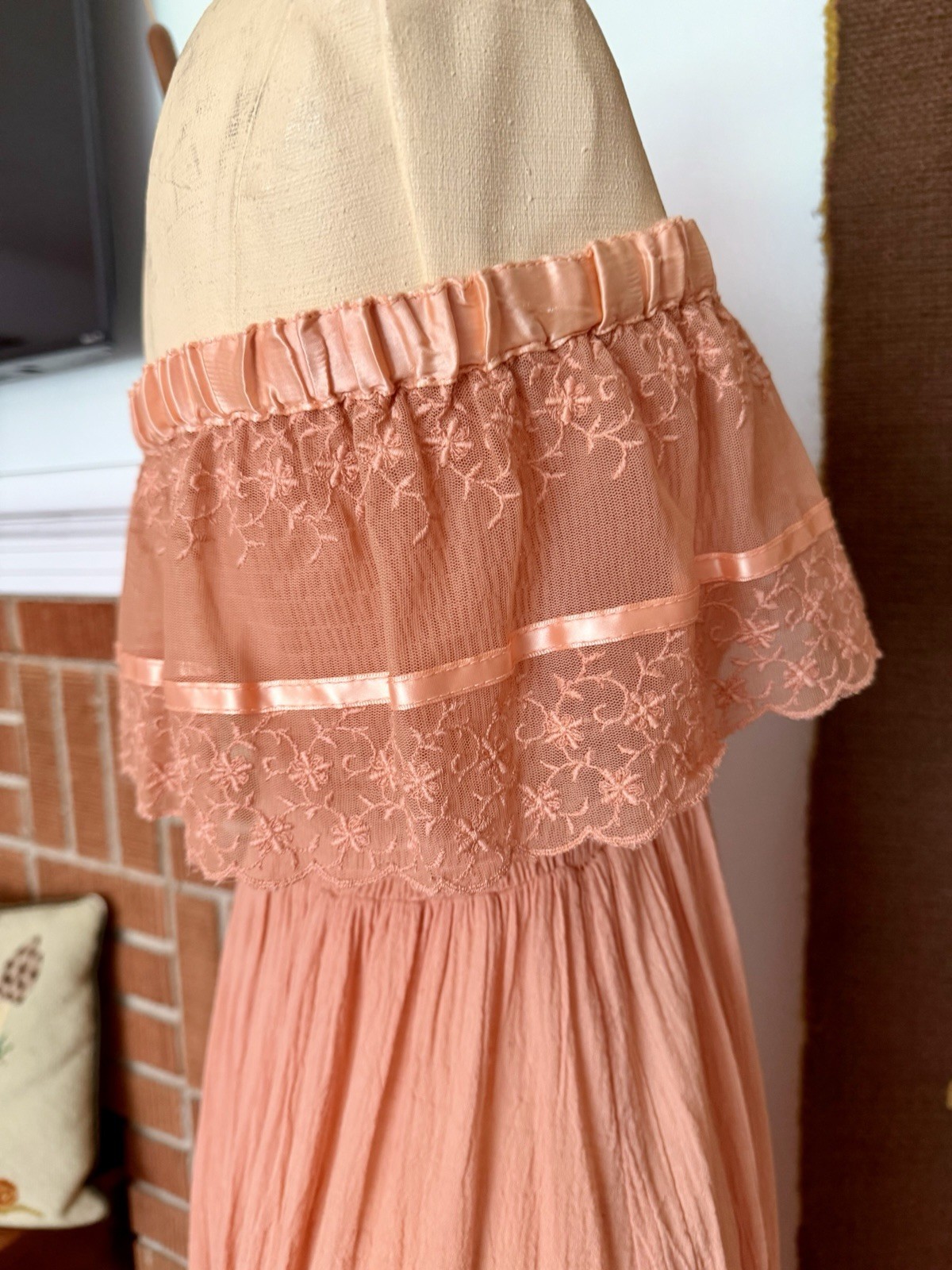 Vintage 1970s Young Edwardian by Arpeja Romantic Dreamy Ethereal Fairy Dress