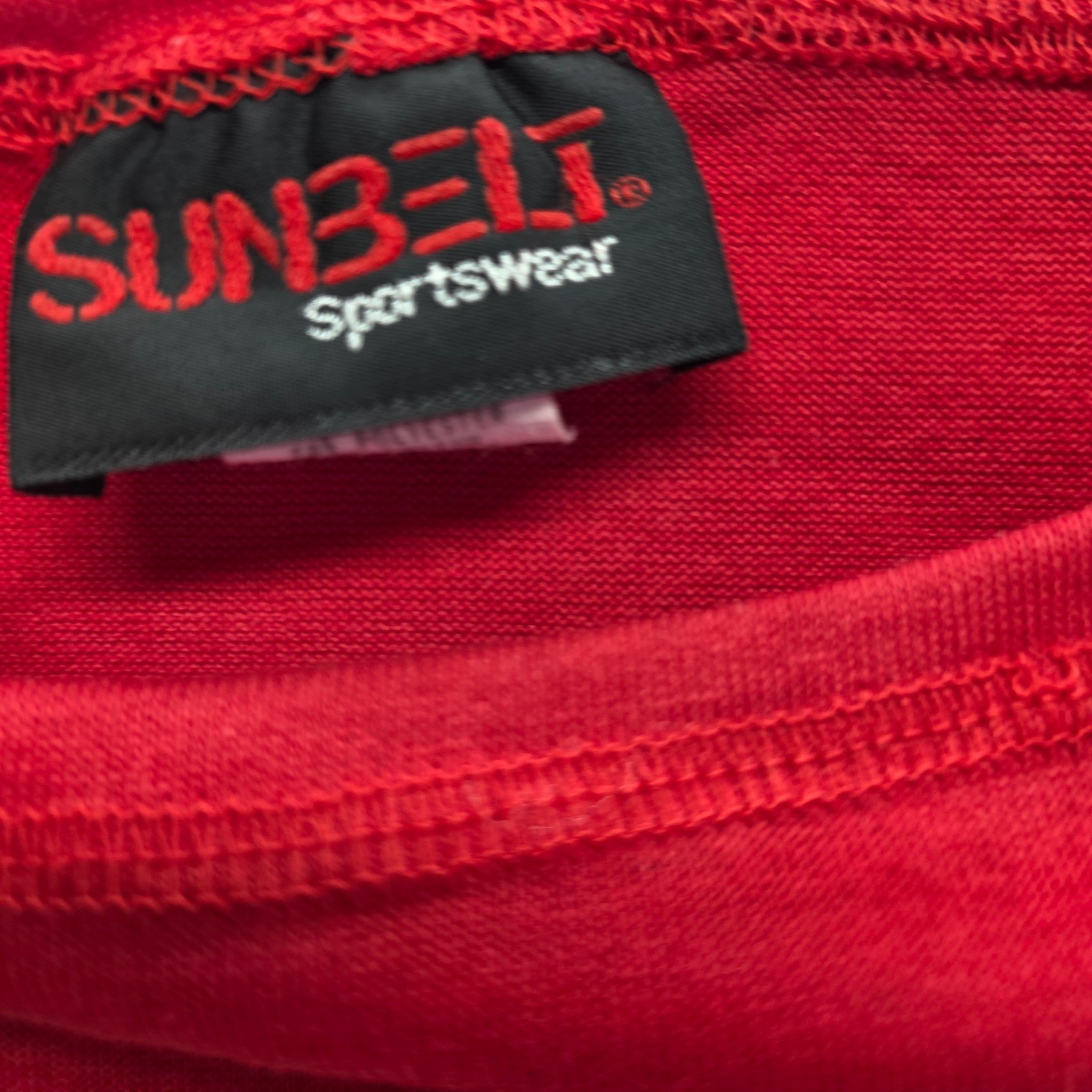 Sunbelt Sportswear Red Pencil Graphic Long Sleeve T-Shirt One Size XL Made USA