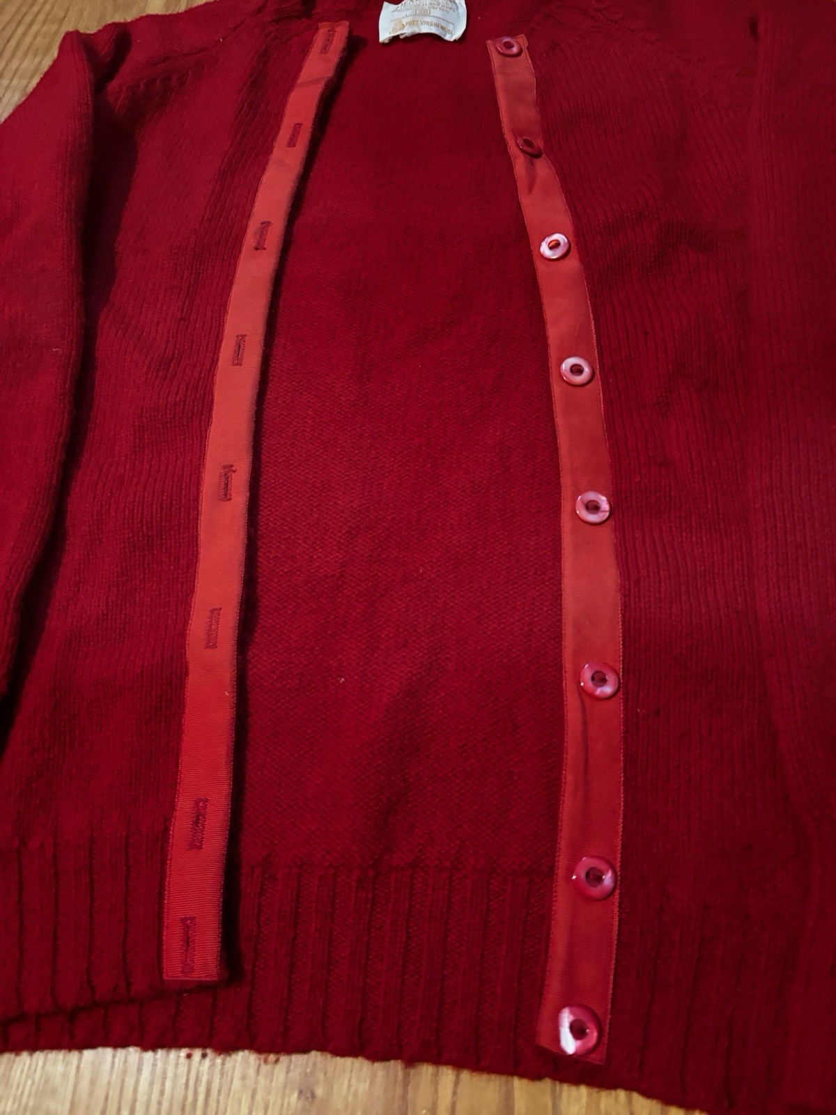 Vintage Pendleton Women’s Cardigan Size Small (38) Red Grandmacore 100% Wool