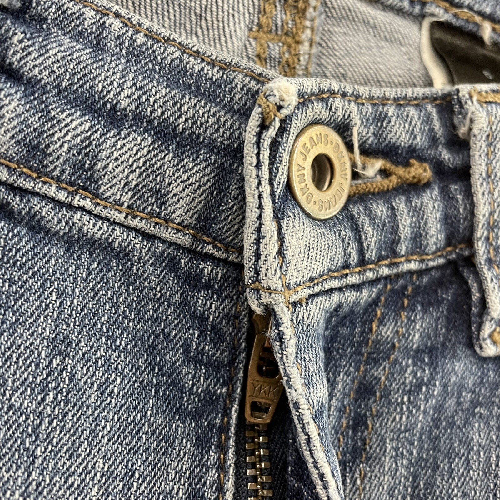 Y2K Vintage DKNY Jeans 6 8 27 28 Bootcut Flare Mid Rise Stretch Medium Wash