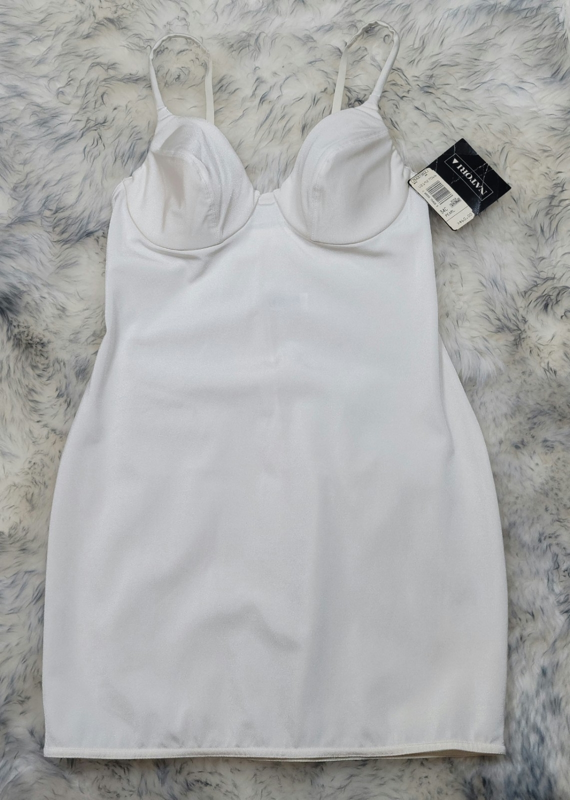 NWT VINTAGE NATORI BODY SHAPER SLIP IVORY Sz 34C $60.00
