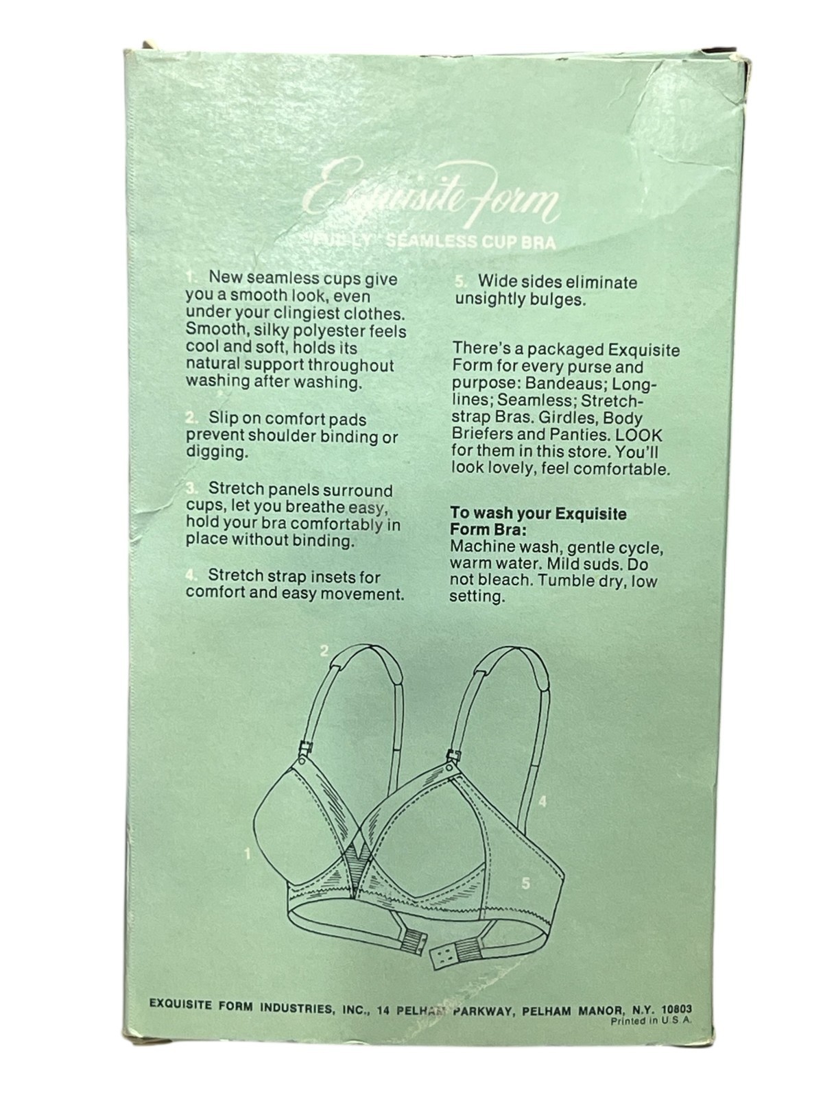 44C VTG 70s NOS Exquisite Form BRA FUL-LY Seamless Cup P520 Fully Figured 44 C