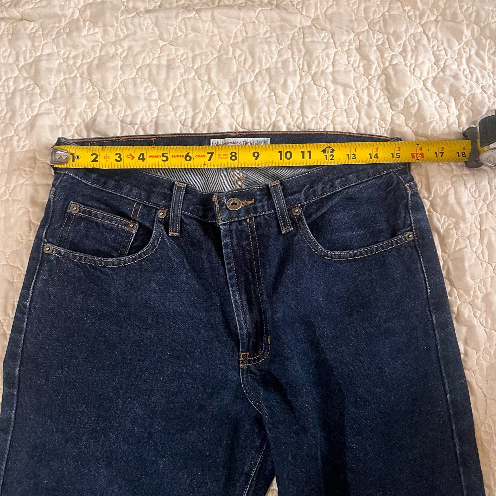 VTG 90s Abercrombie & Fitch High-Rise Bootcut Rigid Jeans Women’s Sz 8 Raw 30×27