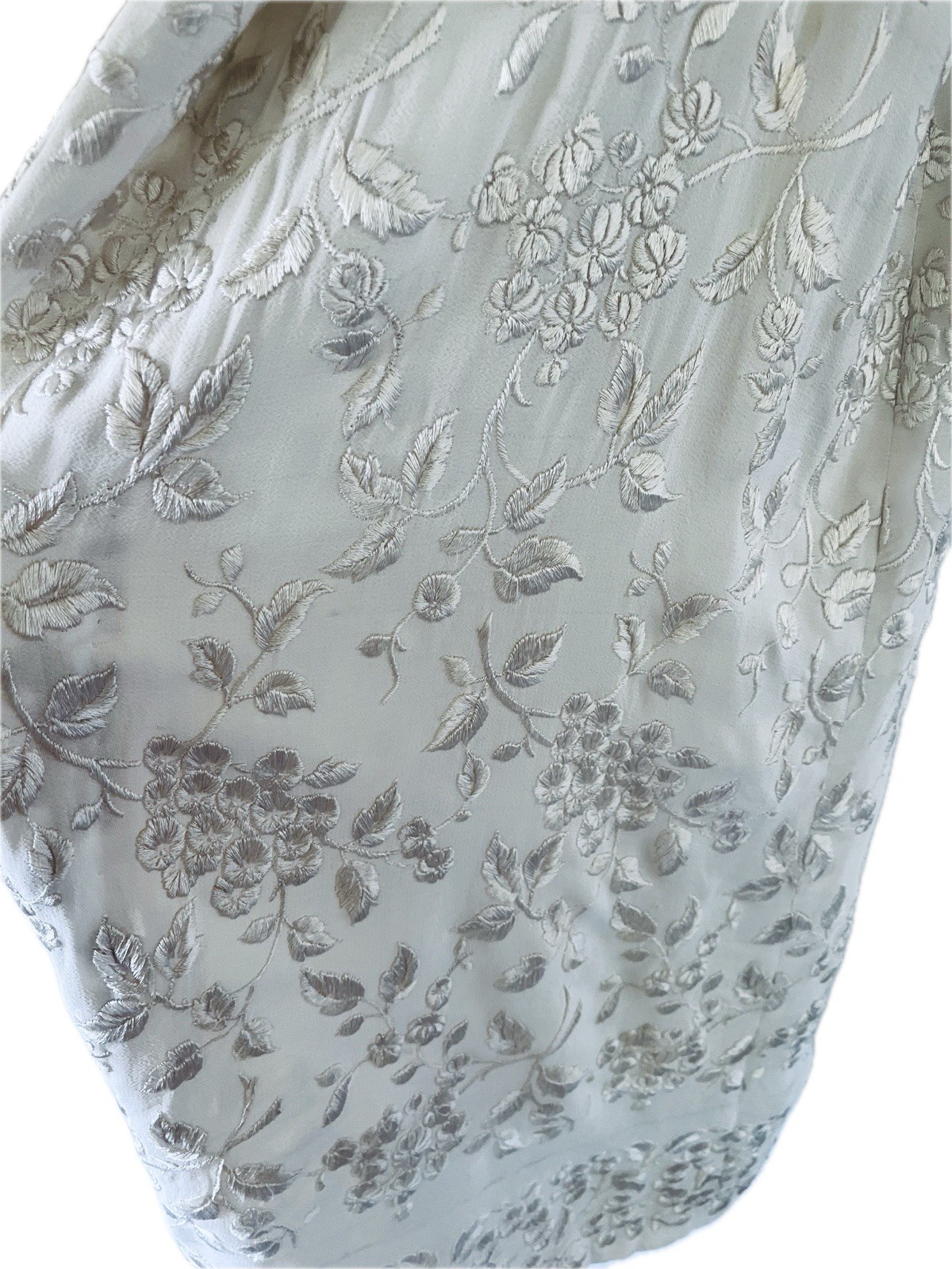 1920s Art Deco Vintage Embroidered Blush Silk Coat Attributed To House Of Lanvin