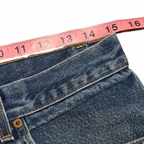 Vintage Levis 505 0216 Red Tab Blue Jeans Denim Womens 30×33 USA Made Fades 90s