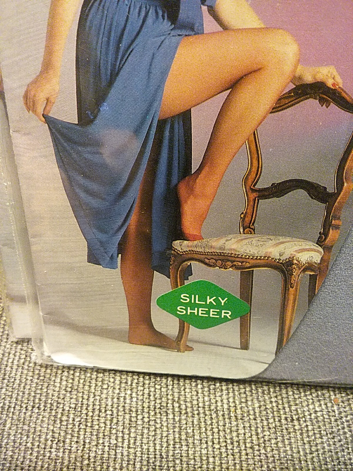 4pr Vtg 80’s Parishe Panty Stockings•2 Royal Blue & 2 Grey Blue Pairs•OLD STOCK