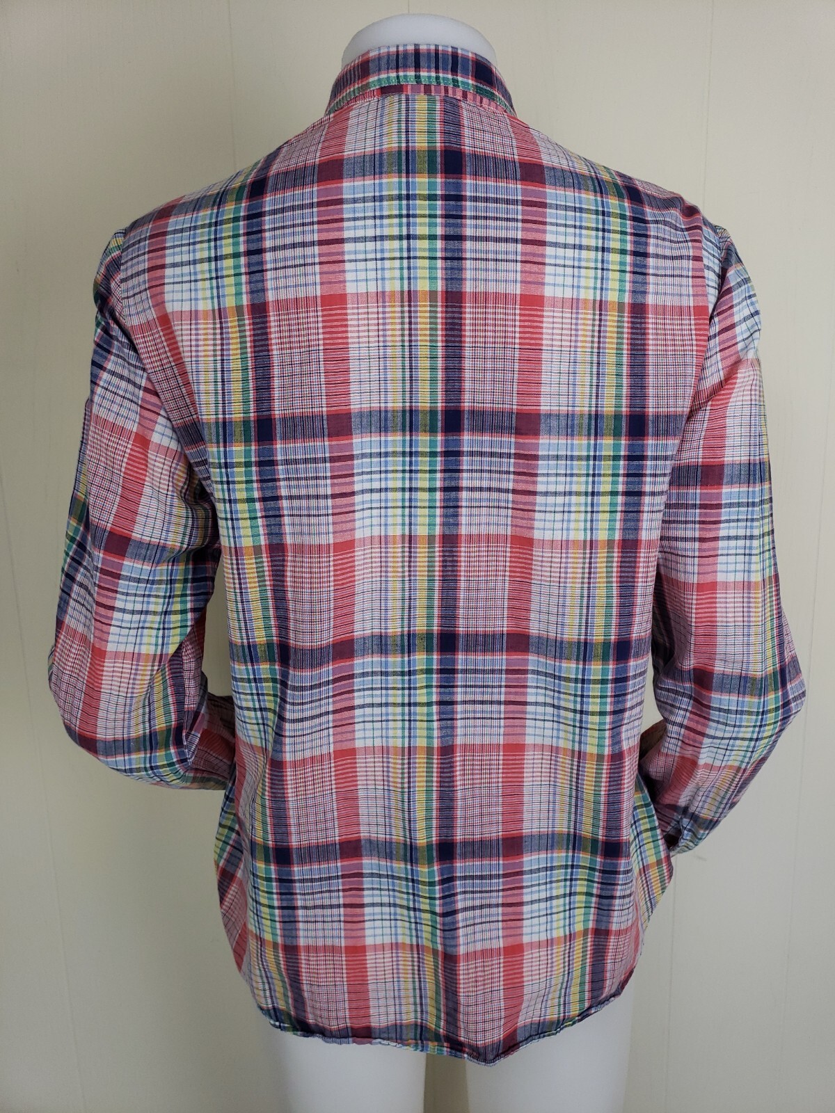 Vtg Levis Olympic Games Plaid Western Shirt Womens 14 1980 USA Made Rockabilly