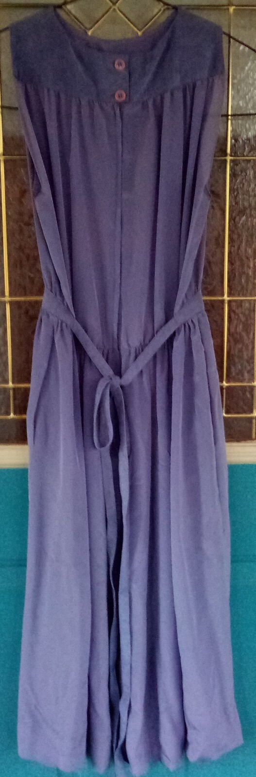 Vintage Joan Leslie by Kasper Suede & Rayon Pale Purple Dress
