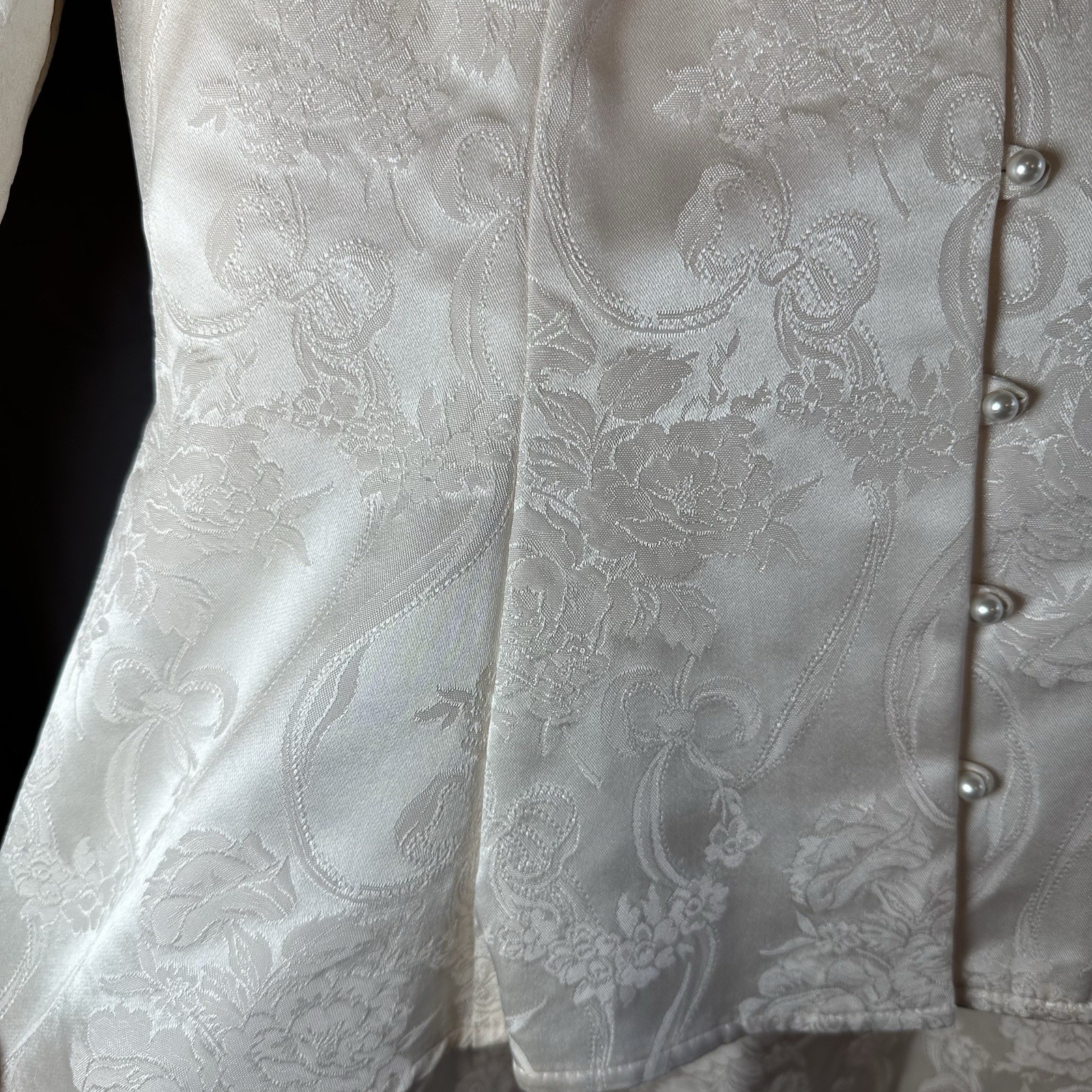 Vtg Jessica McClintock Ivory Lace Skirt Suit 2pc Gunne Sax Style Bridal Size 10