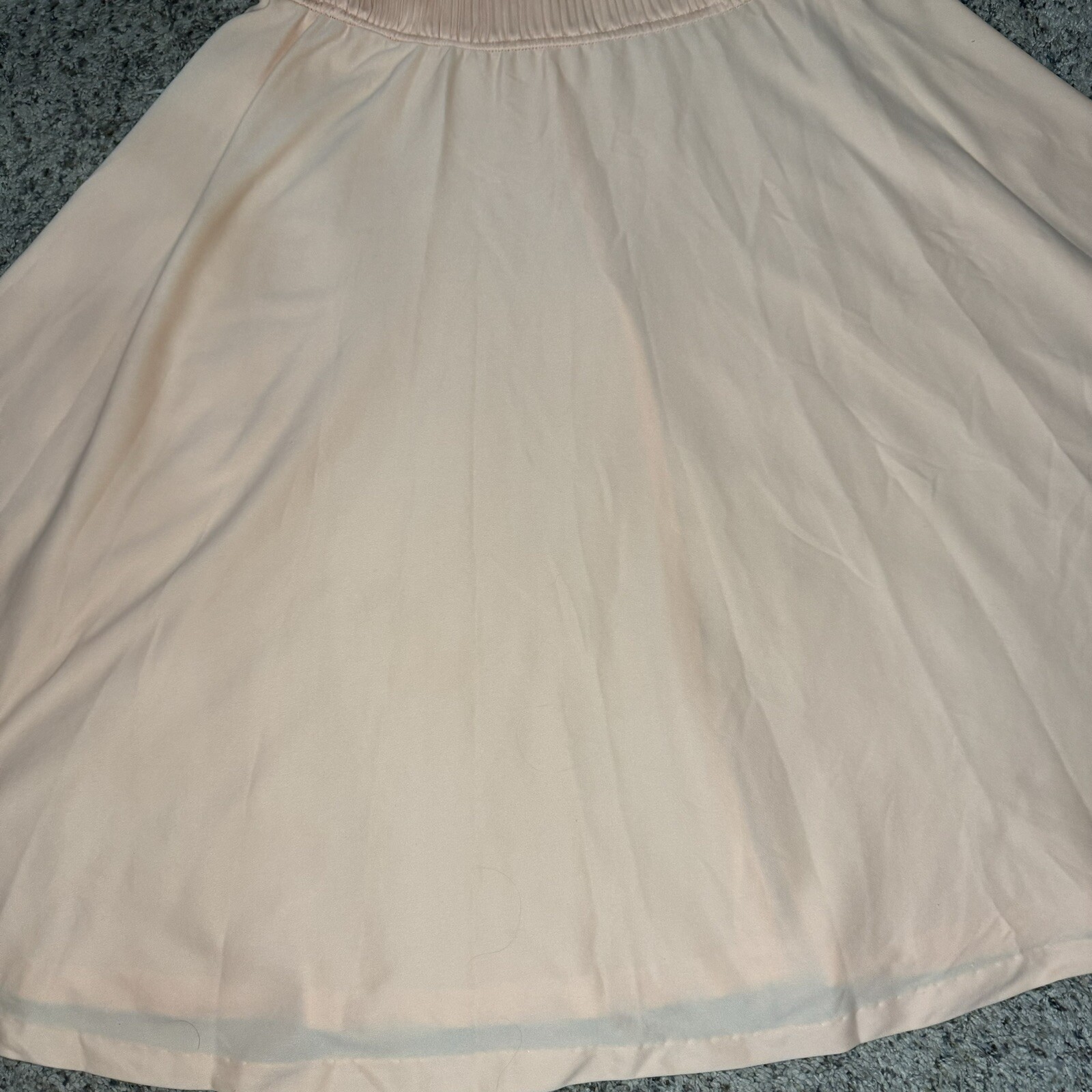 Vintage Queen’s Row Inc Size 18 Elastic Waist Dress Coral Flowy Skirt Cap Sleeve