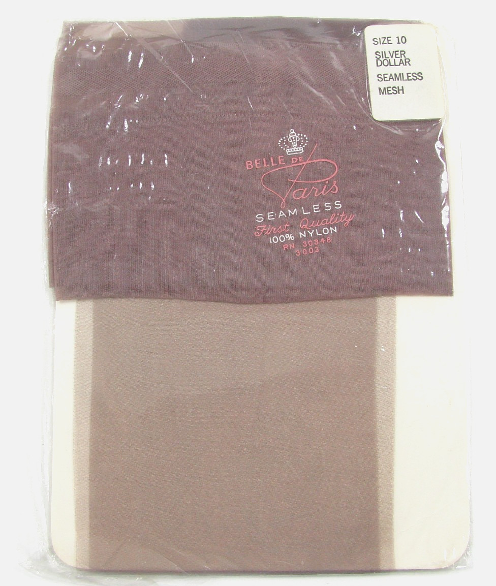 NOS 5 Pairs Nylon Stockings Size 9 1/2 & 10 Belle de Paris Elegance Cantrece