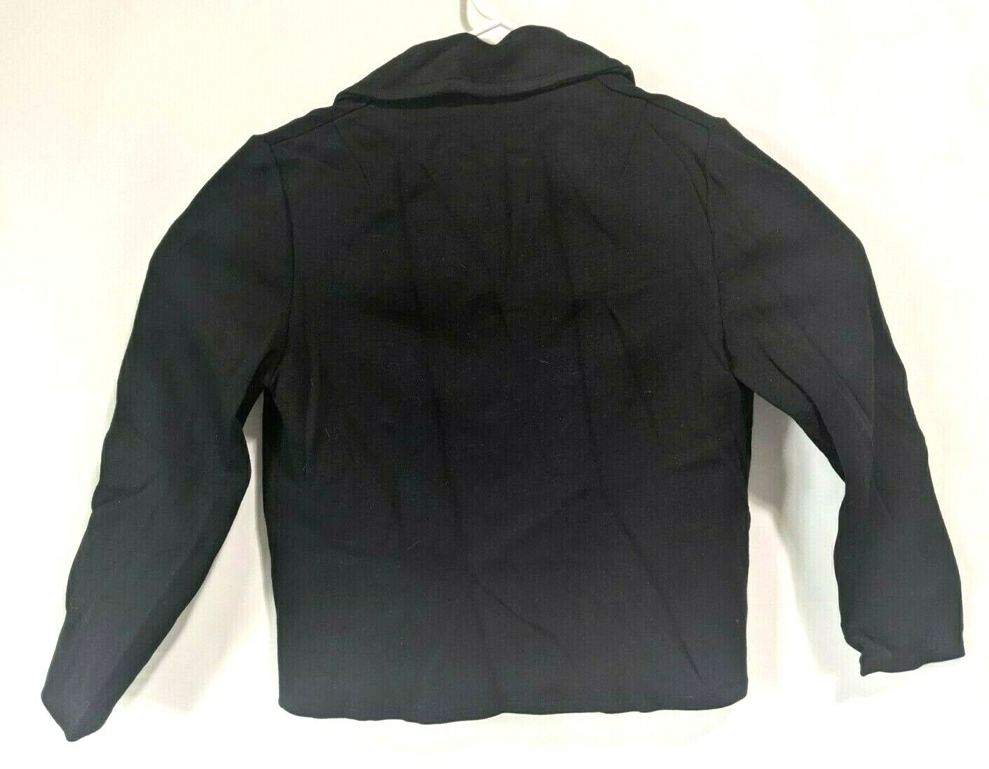 Vintage 70s Catalina Women Classic 3 Button Blazer Jacket Black Career Sz 15/16