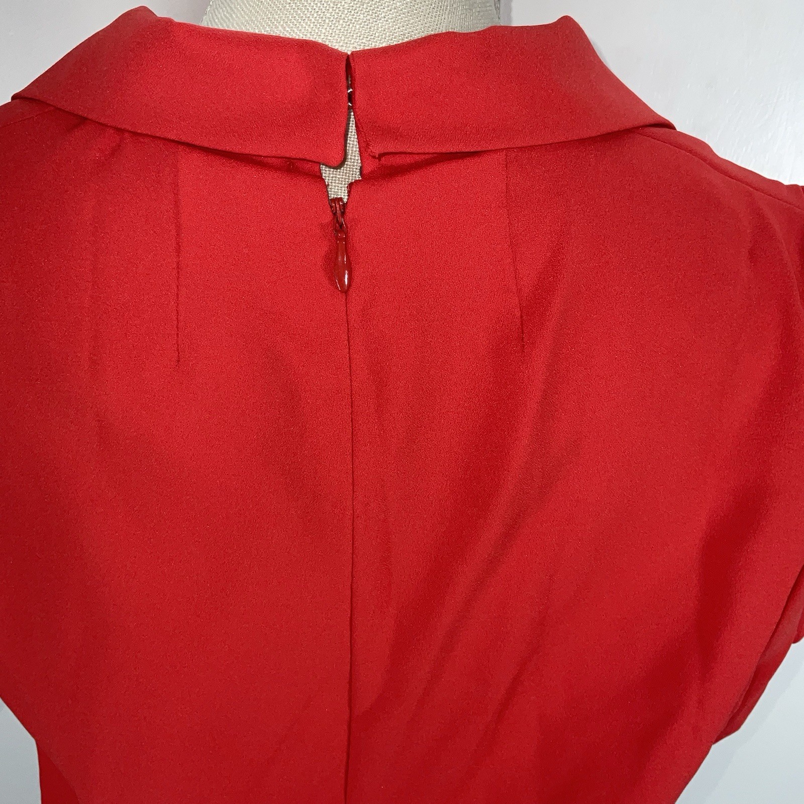Vintage 60s 70s Handmade Womens 3 Pc Skirt Suit Red White Blue Plaid Gingham Mod