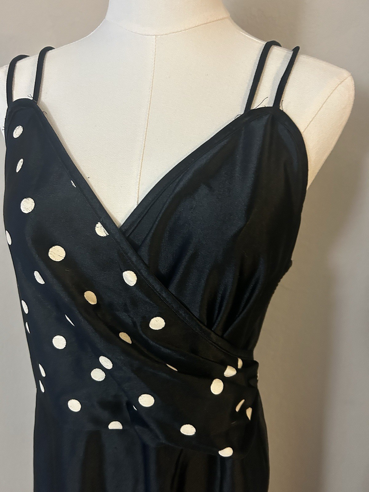 80’s joan collin’s dress and robe set