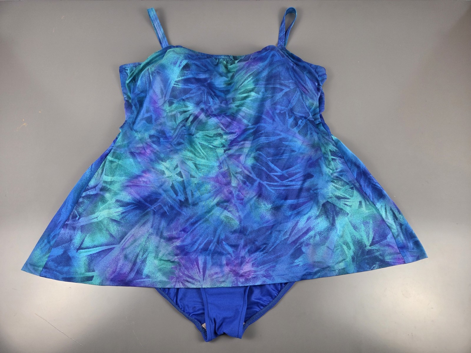 Vintage Robby Len One Piece PLUS 30W Aqua Blue Purple Teal