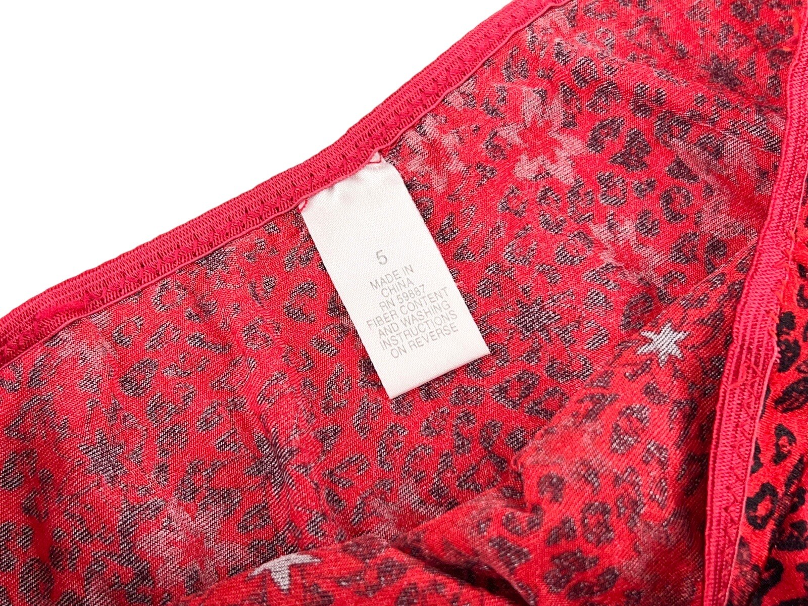 VINTAGE ST EVE SECOND SKIN SATIN RED CHEETAH PANTIES – SZ 5