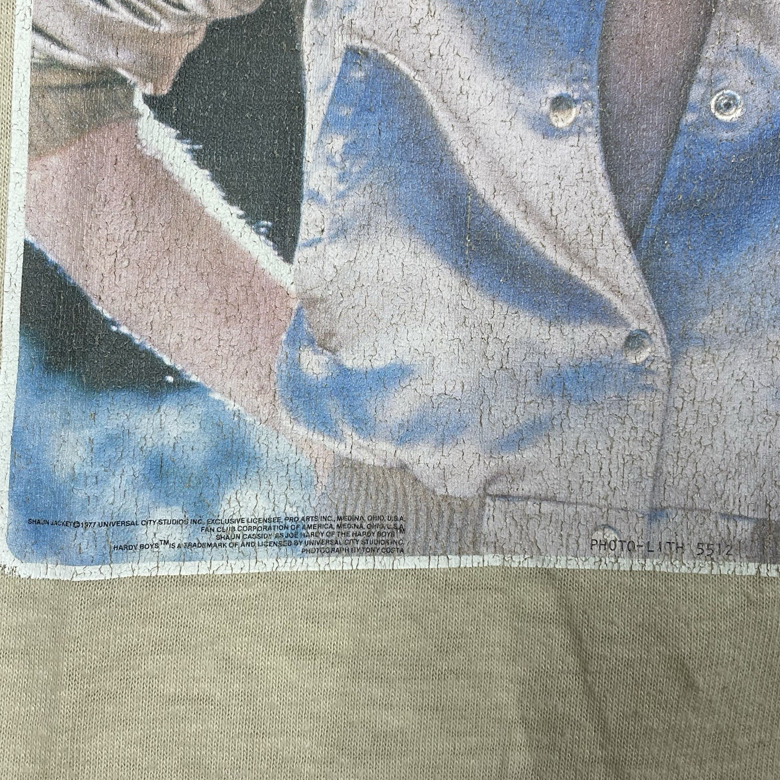 Vintage 1970s Andy Gibb T Shirt Youth Medium Womens XS 14×19 Silver Jacket Rare