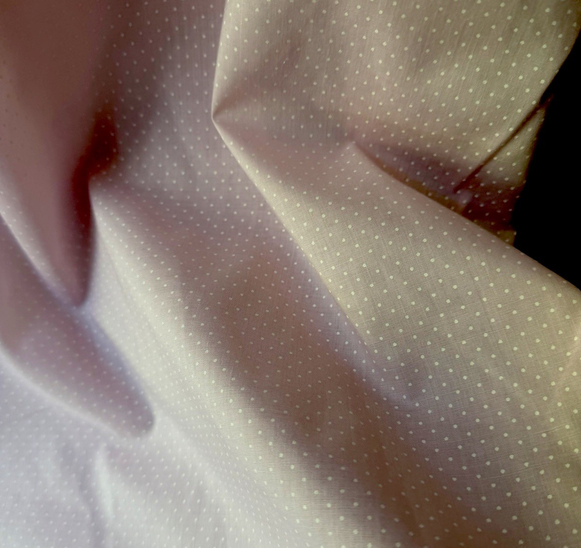 Dameá nightgown features delicate lace trim – Polk Dotted On Pink- READ For Sz