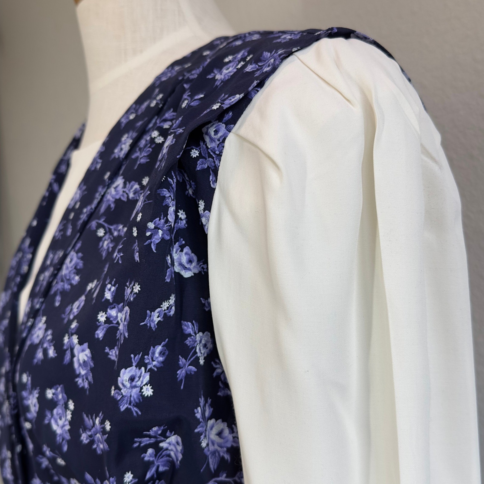 Vtg SL Fashions Womens 8 Feminine Dress Cottagecore Garden Academia Prairie 80s
