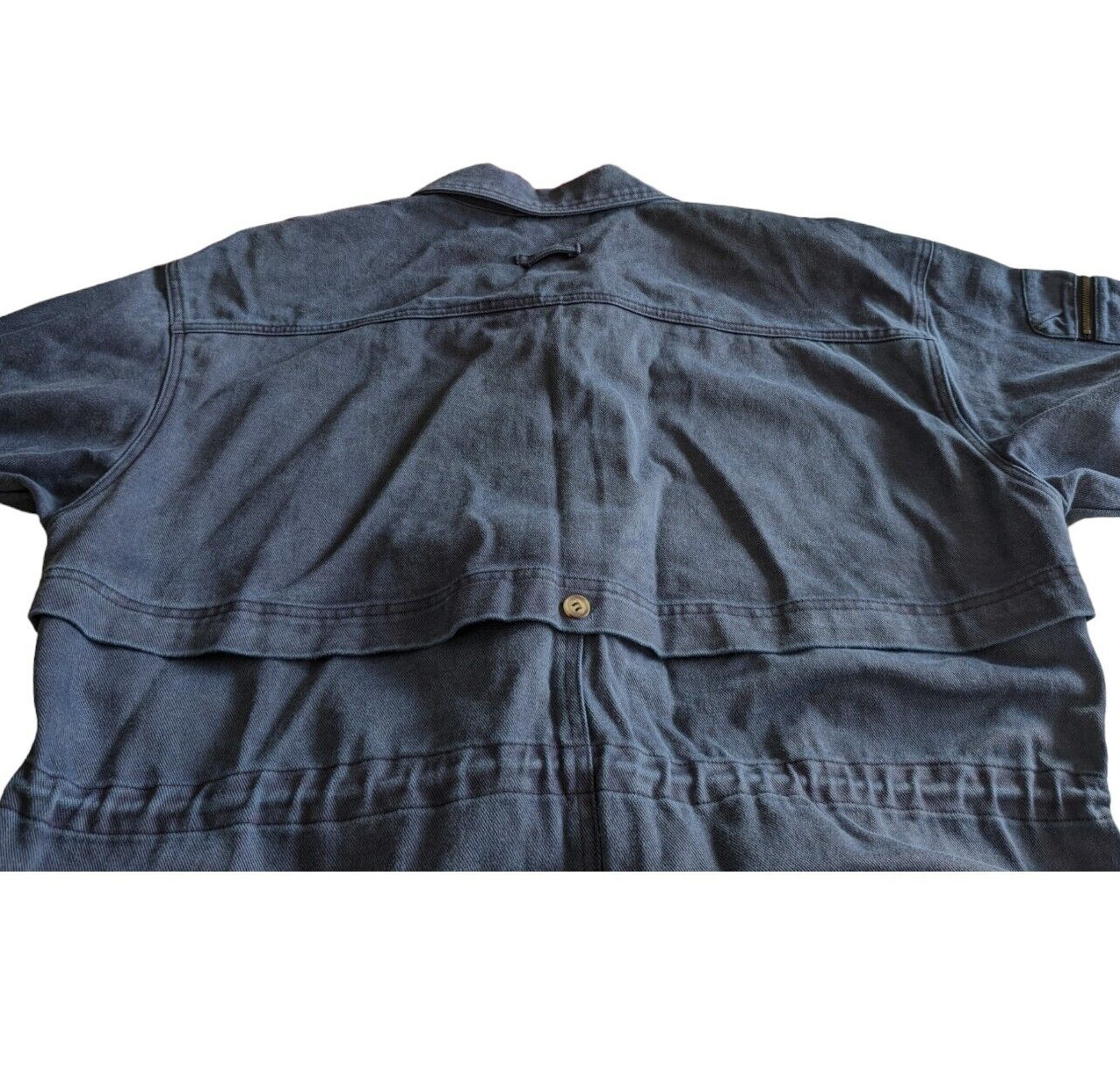 Vtg 80s/90s 3X/4X NWT Together! Spiegel Denim Maxi Trench Coat New Wave Utility