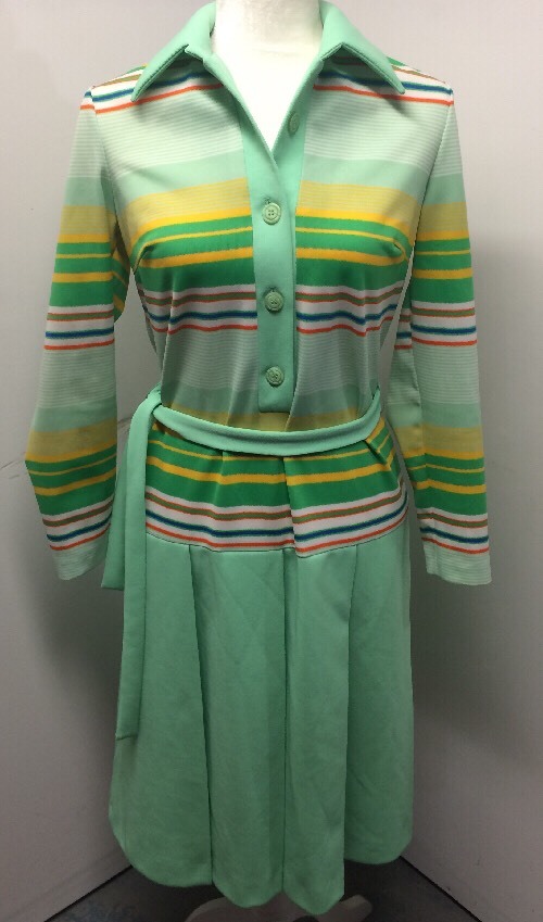 Vtg Hay Pence Authentic 1970s Dress Rare Beautiful Size 10 Made In USA