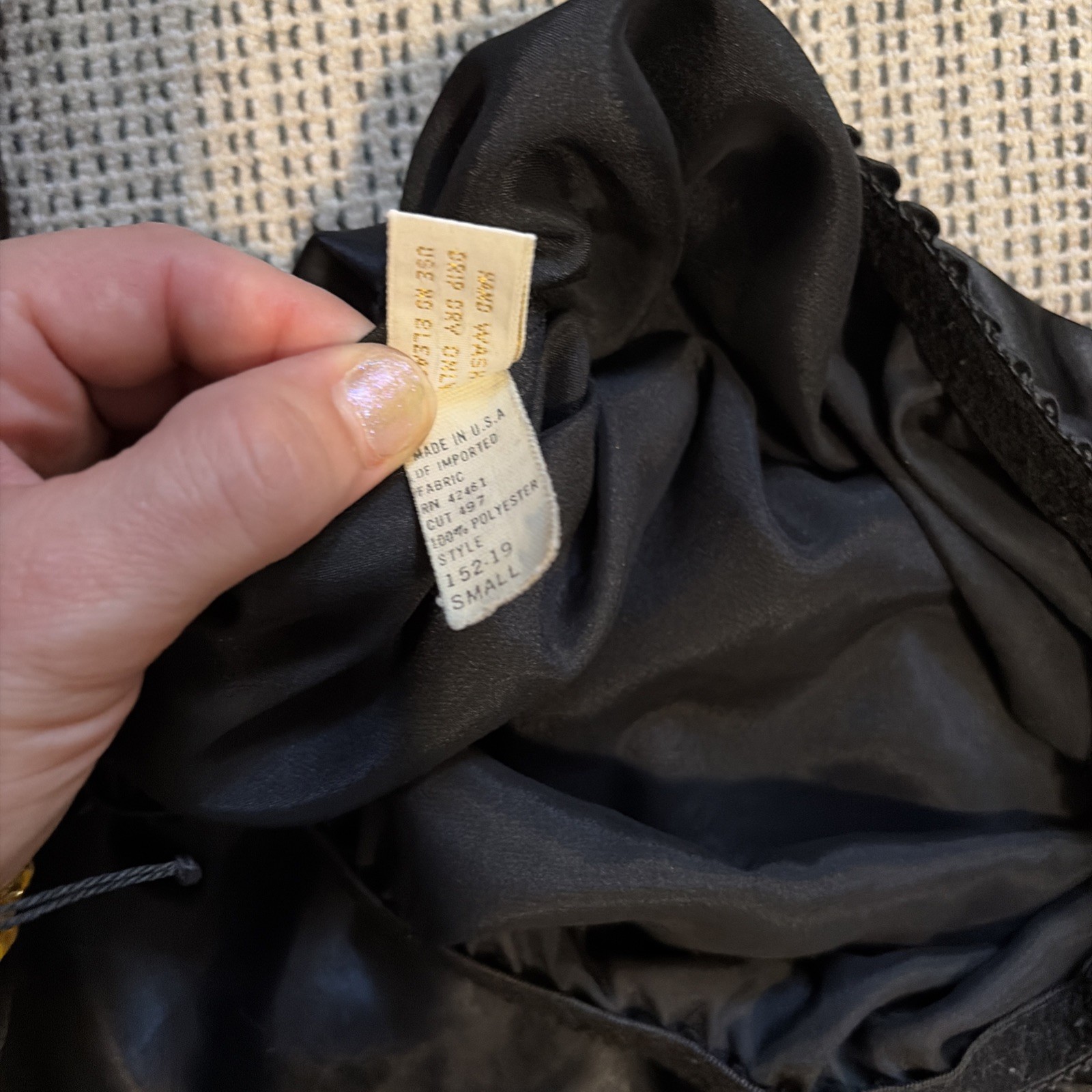 Farr West Vintage Half Slip Black Size Small style 152-19