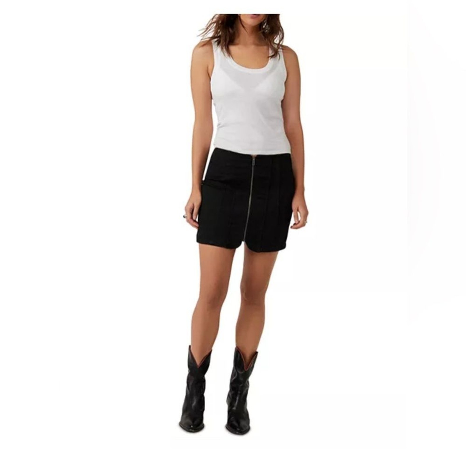 New with tags Free People br Layla Denim Mini Skirt size 4