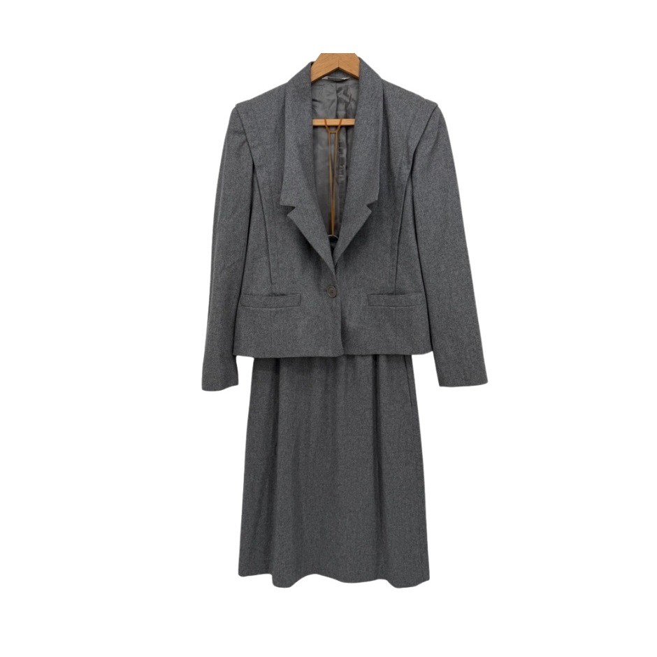 Gilmor Skirt Suit Set VTG Professional Career Wear Chic Classic Minimalist SM*