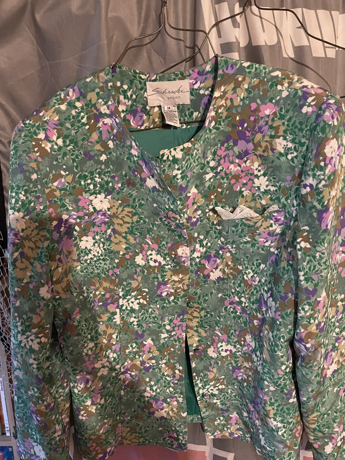 Schrader Sport Women’s Green Floral Dress Jacket