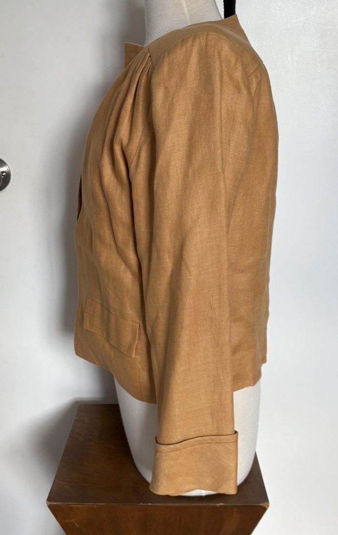 Yves Saint Laurent Rive Gauche Vintage 1980’s Evening Jacket Size 42 Silk Linen