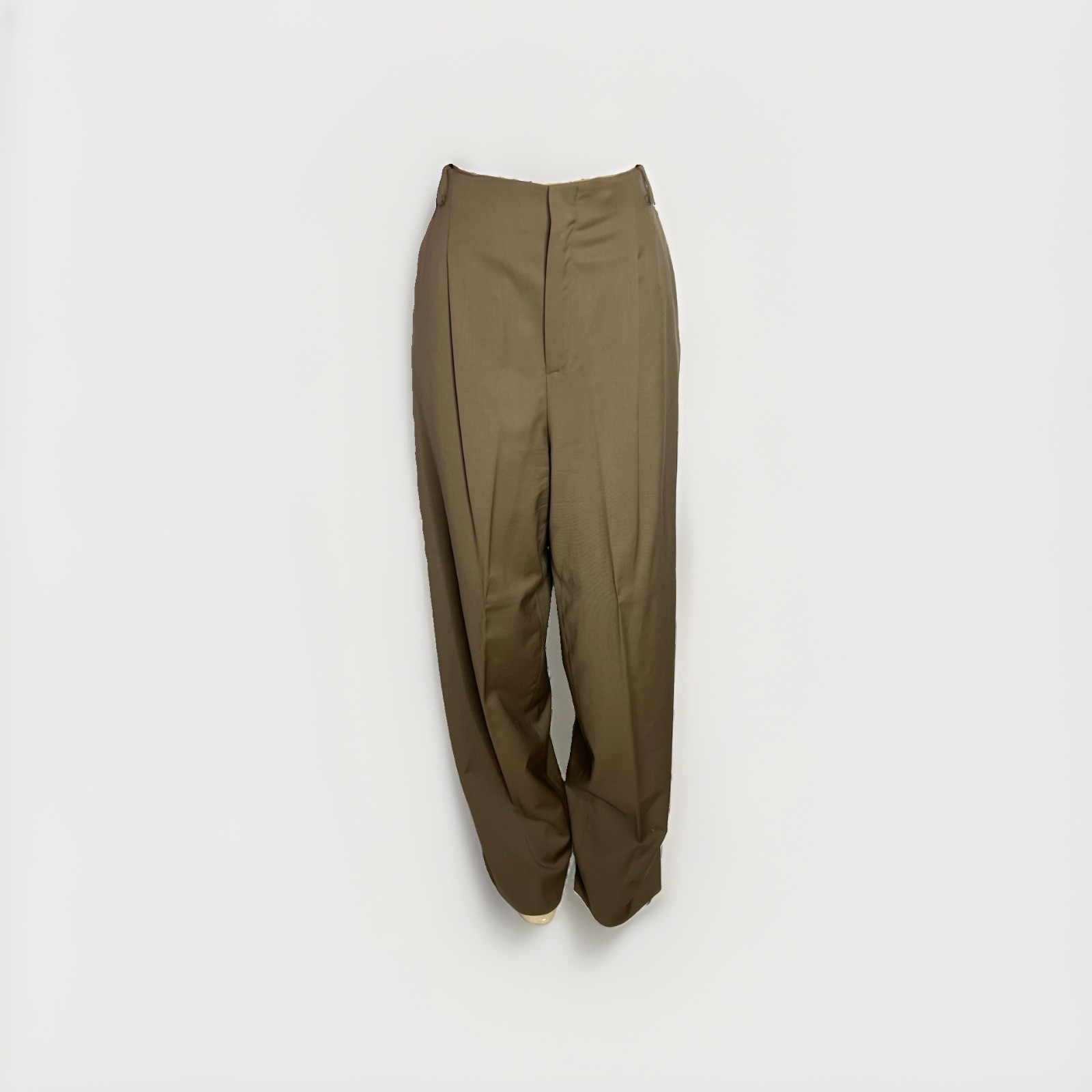 VINTAGE JOAN & DAVID 100% WOOL PLEATED FRONT WIDE LEG PANT SZ 14