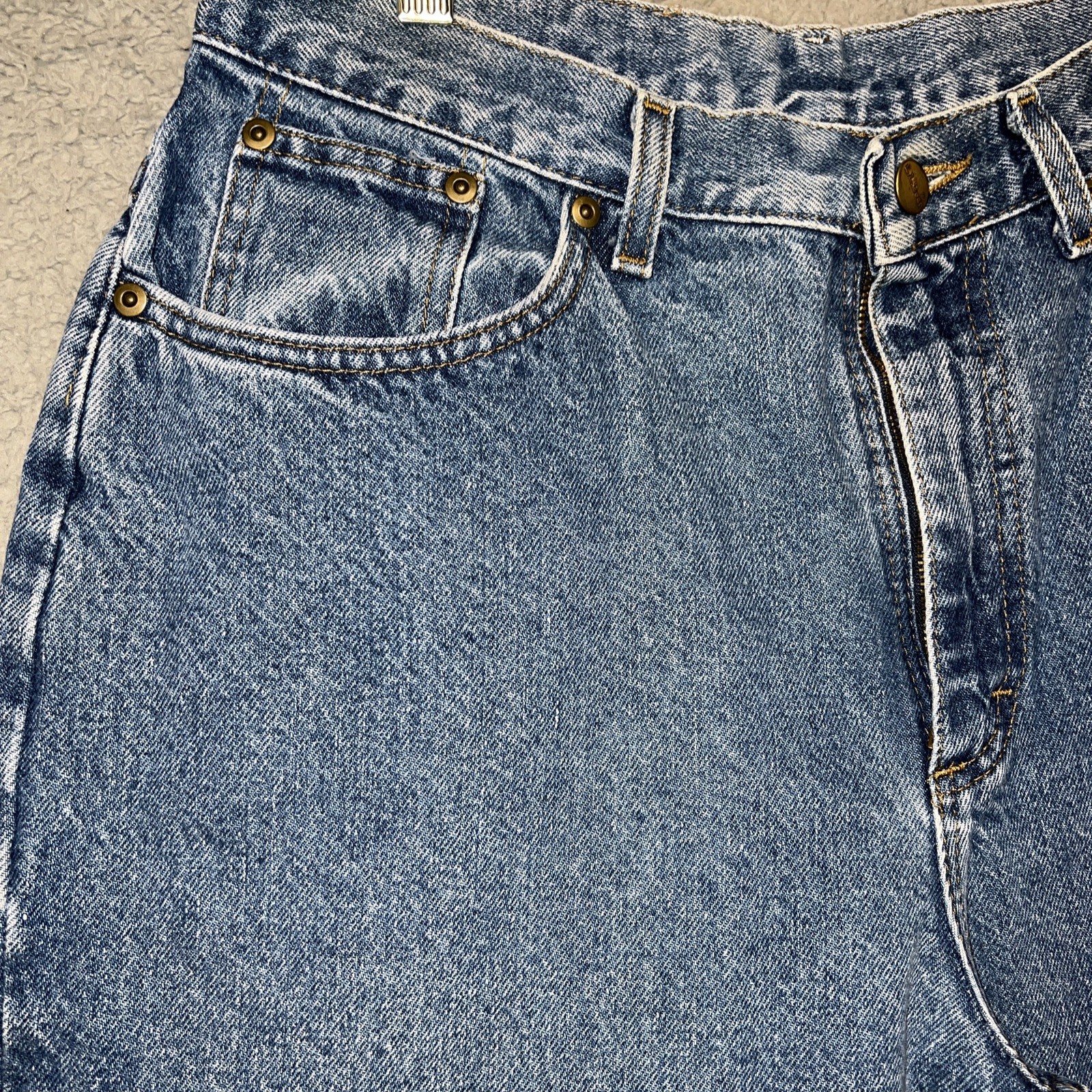 VTG LL Bean Jeans Women Sz 14 (29×28) Blue Denim Straight Leg Made In USA Pants