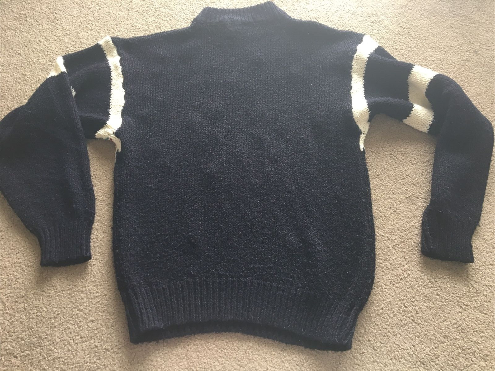 Expressions International Vintage Sweater Women’s M Native Black Geometric Knit